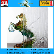 3-8mm Clear Bamboo Patterned Glass mit AS / NZS2208: 1996